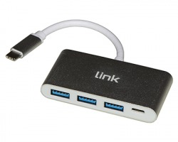 Link Hub USB-C 3 porte USB3.0 + 1 porta USB Type-C