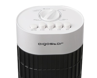 Ventilatore Torre Aigostar Ben 33JTS - Digitale Con Timer, 3 Velocità E Oscillazione 85°