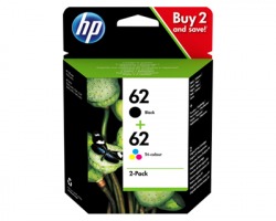 HP N9J71AE Pack inkjet nero + colore orginale (62) (ex J3M80AE)