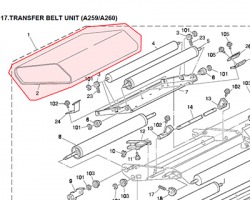 Oki 3YX40432561G001 Sheet feeder assy (L) originale