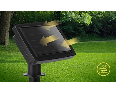 Catena LED Di 20 Lampadine Multicolor, Da Esterno, Lunghezza 5.8m, Funzionamento A Luce Solare - Foto 2