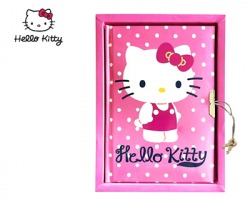 Hello Kitty Diario Segreto con lucchetto, misure 19 x 14cm