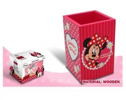 Disney Minnie Portapenne in legno