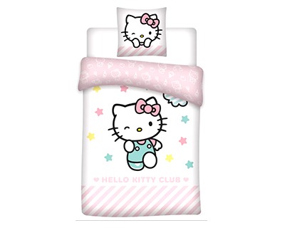 Hello Kitty Copripiumino 140x200cm + federa 70 x 90cm - OFBA srl