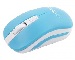 Esperanza EM126WB Mouse ottico 4D, ergonomico con 4 tasti, wireless, colore blu