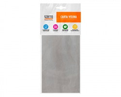 Scatto 200-AG Carta Velina 5ff misura 50x75cm, colore argento