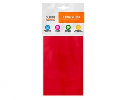 Scatto 200-RO Carta Velina 5ff misura 50x75cm, colore rosso