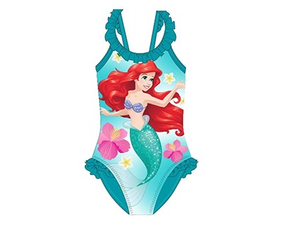 Disney Principesse- La sirenetta costume da bagno intero, 104/ 110cm - 1pz  - OFBA srl