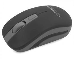 Esperanza EM126EK Mouse ottico 4D, ergonomico con 4 tasti, wireless, colore nero