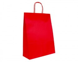 Scatto 2029-RO Busta regalo con manico ritorto misura 20x29cm, colore rosso