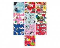 Disney Scatto 150-Dis Rotolo di carta regalo misura 200x70cm, 60g, fantasie Disney assortite