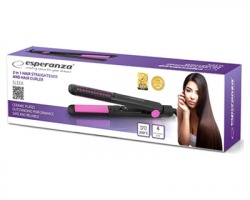 Esperanza EBP002 Piastra per capelli con rivestimento in ceramica, liscia e