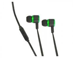 Esperanza EGH201G Auricolari gaming con microfono viper, colore nero e verde