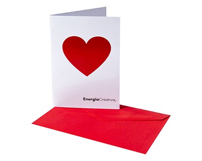 Scatto 760-SV Biglietto San Valentino appendibile con busta, misura  11.5x17cm, colore bianco/ rosso - OFBA srl