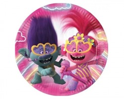 Trolls Piatti di carta da 23cm, conf. da 8pz