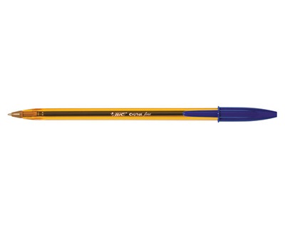 BIC Cristal Re'New, Penna Ricaricabile Blu A Sfera, Fusto In Metallo Punta 1mm Confezione 1 Penna 2 Ricariche - Foto 2