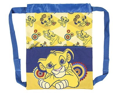 Disney Il Re Leone Sacca/ Zaino bambini, con tasca esterna a 1 zip, misure  27x33cm - OFBA srl