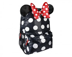 Disney Minnie Zaino a 1zip con fiocco e paillettes, misure 30x42x12cm