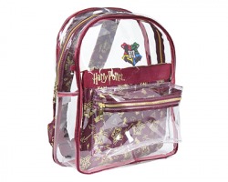 Harry Potter Zaino moda trasparente, misura 28.5x40x10cm