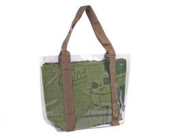 The Mandalorian Borsa con manici ricurvi, misura 45x34x13cm, colore verde