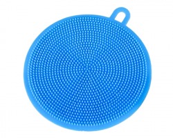 Spugna lava piatti in silicone, colore blu