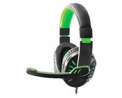 Esperanza EGH330G Cuffie per gaming, con microfono, colore verde