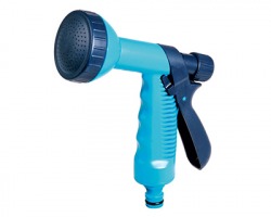 Pistola/doccetta con getti regolabile per giardino, colore azzurro