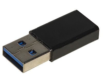 Adattatore USB System-S Da Tipo C Femmina A Tipo A Maschio Angolato, Nero, 5 Gbps, 5V/0.9A, Retrocompatibile USB 1.0/2.0 - 2