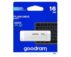 GOODRAM Pendrive 16GB UME2 Care USB 2.0, retail blister, colore bianco