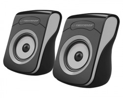 Esperanza EP140KE Altoparlanti stereo USB 2.0, 2 x 3W cad, cavo da 120cm, colore nero