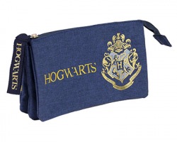 Harry Potter Astuccio piatto/ Bustina con 3 cerniere, misura 22x11.5x3cm