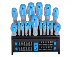 MEGA 10999 Set 17 cacciaviti crv + bits (totale 50pz)