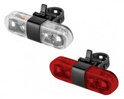 Set luci anteriore/posteriore LED universale ricaricabile per bicicletta