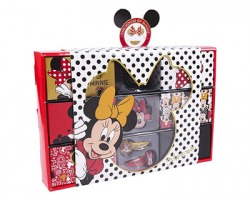 Disney Minnie Cofanetto regalo con accessori di bellezza, misura 31x26cm