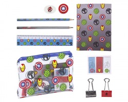 Avengers Kit scuola 1x9 con bustina trasparente