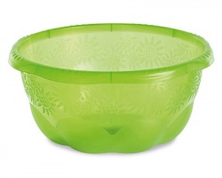 Stefanplast Ciotola multiuso Fiorella, colore verde fluorescente, diametro 30cm, altezza 13cm, 100% Made in Italy