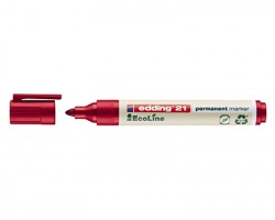 Edding 21 Marcatore permanente rosso 002 con punta conica 1.5-3mm