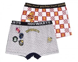 Harry Potter Set boxer in cotone, taglia 9/10 anni, colori assortiti, conf. 2pz