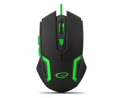 Esperanza EGM205G Mouse cablato per gaming, 6D USB ottico, colore nero e ver