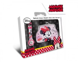 Disney Minnie Set orologio digitale + portafoglio