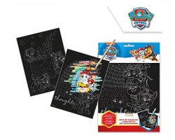 Paw Patrol Scratching Set - 2 immagini da graffiare, 1 matita