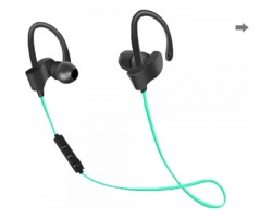 Esperanza EH188G Bluetooth sport headset binaural in-ear, colore nero/ verde