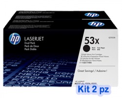 HP Q7553XD Kit 1x2 Toner nero originale (53X)