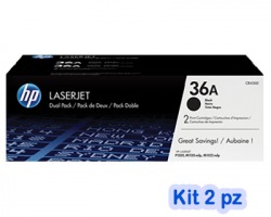 HP CB436AD Kit 1x2 Toner nero originale (36A)