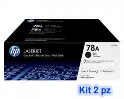 HP CE278AD Kit 1x2 Toner nero originale (78A)