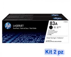 HP CF283AD Kit 1x2 Toner nero originale (83A)