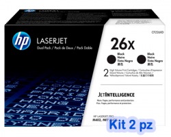 HP CF226XD Kit 1x2 Toner nero originale (26X)