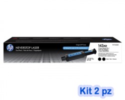 HP W1143AD Kit 1x2 Toner nero originale reload kit (143AD)