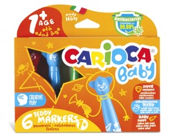 Carioca 42815 Teddy Markers Baby età 1+ - 6pz