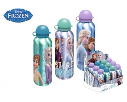 Disney Frozen Borraccia in alluminio da 500ml, fantasie assortite - 1pz